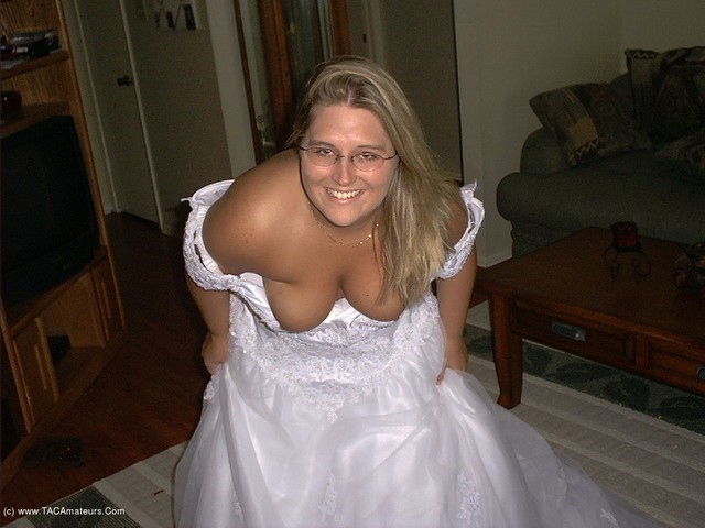 Bride In White Showing Pink Gallery from Gangbang Momma