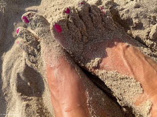 Red Pantie & My Bare Feet