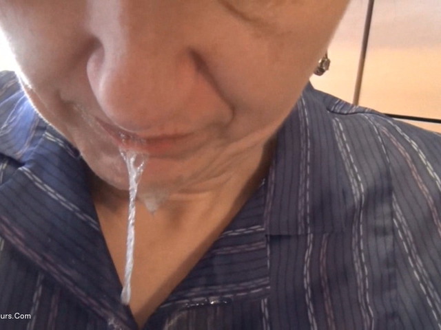 Sperm On The Smock In The Kitchen Video from Hot Milf