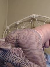 Pantyhose foot fetish fun. Hi are you horny do you need my legs covered in exciting tiger striped nylon pantyhose then you have it right here. cumshot rub your penish on my soft nyloned legs and bum. rubbing my legs together and shoving my nylon covered feet in your face to lick and give suck on. enjoy and cumshot on my pantyhose. - (Video)     Watch this video Visit CougarBabeJolee Categories Cougar , Mature , MILF , United States , curvy , large boobs , Solo , Legs , Striptease , Lingerie , Feet/Shoes , Fingering , ass Play , Pantyhose , Tights ,
