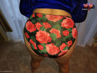BustyBliss - Rosey Granny Panties - Free Pics